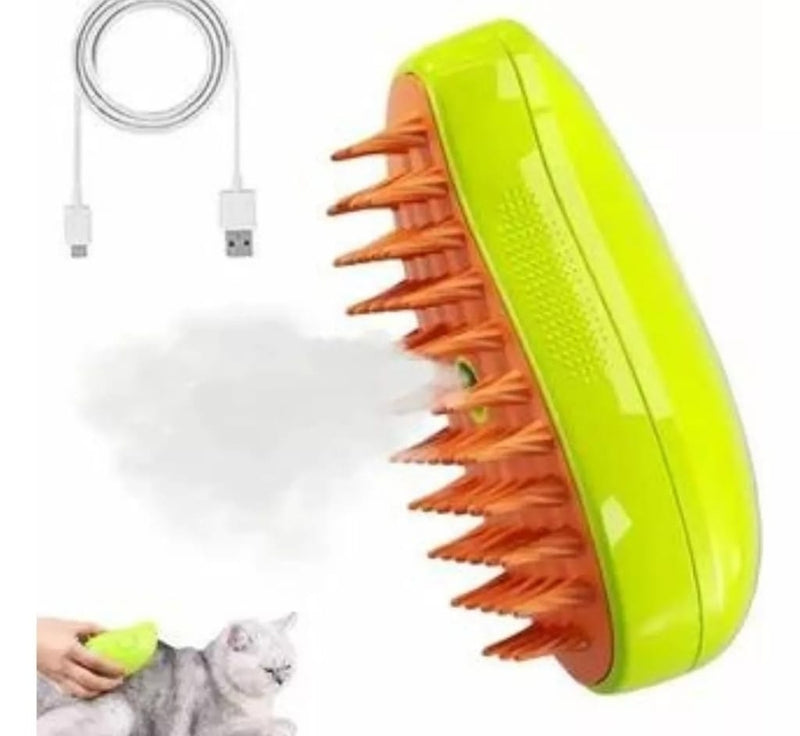 Cepillo de vapor 3 en 1 para perros y gatos