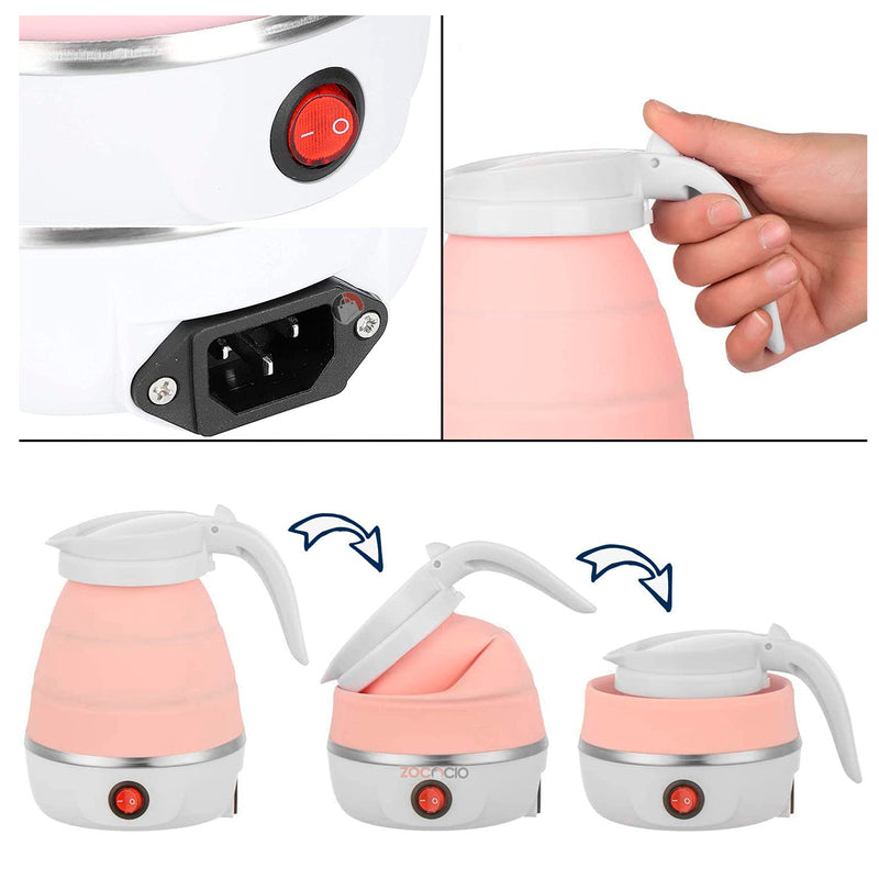 Hervidor De Agua Tetera Plegable Eléctrico Viaje 110V