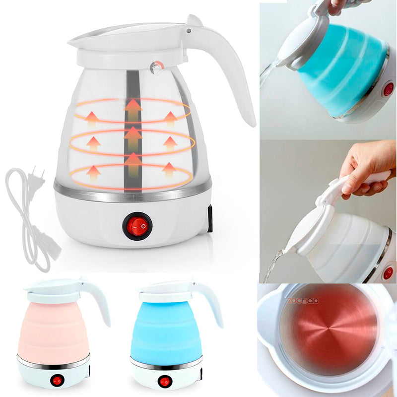 Hervidor De Agua Tetera Plegable Eléctrico Viaje 110V