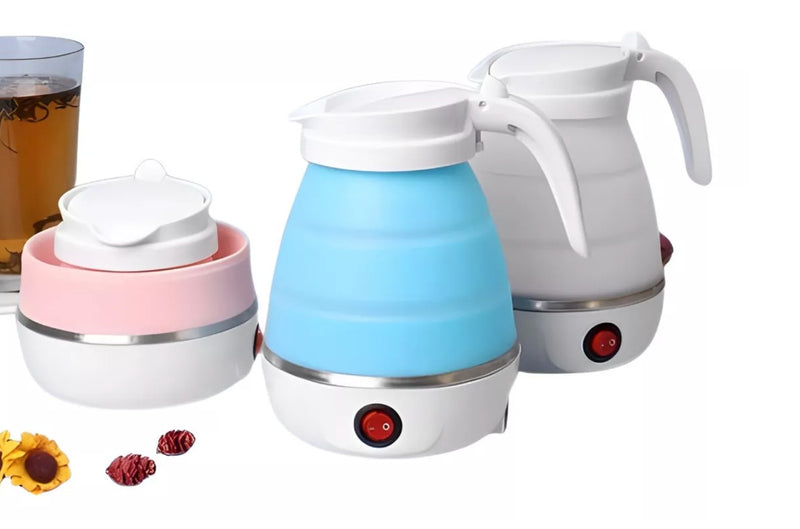 Hervidor De Agua Tetera Plegable Eléctrico Viaje 110V